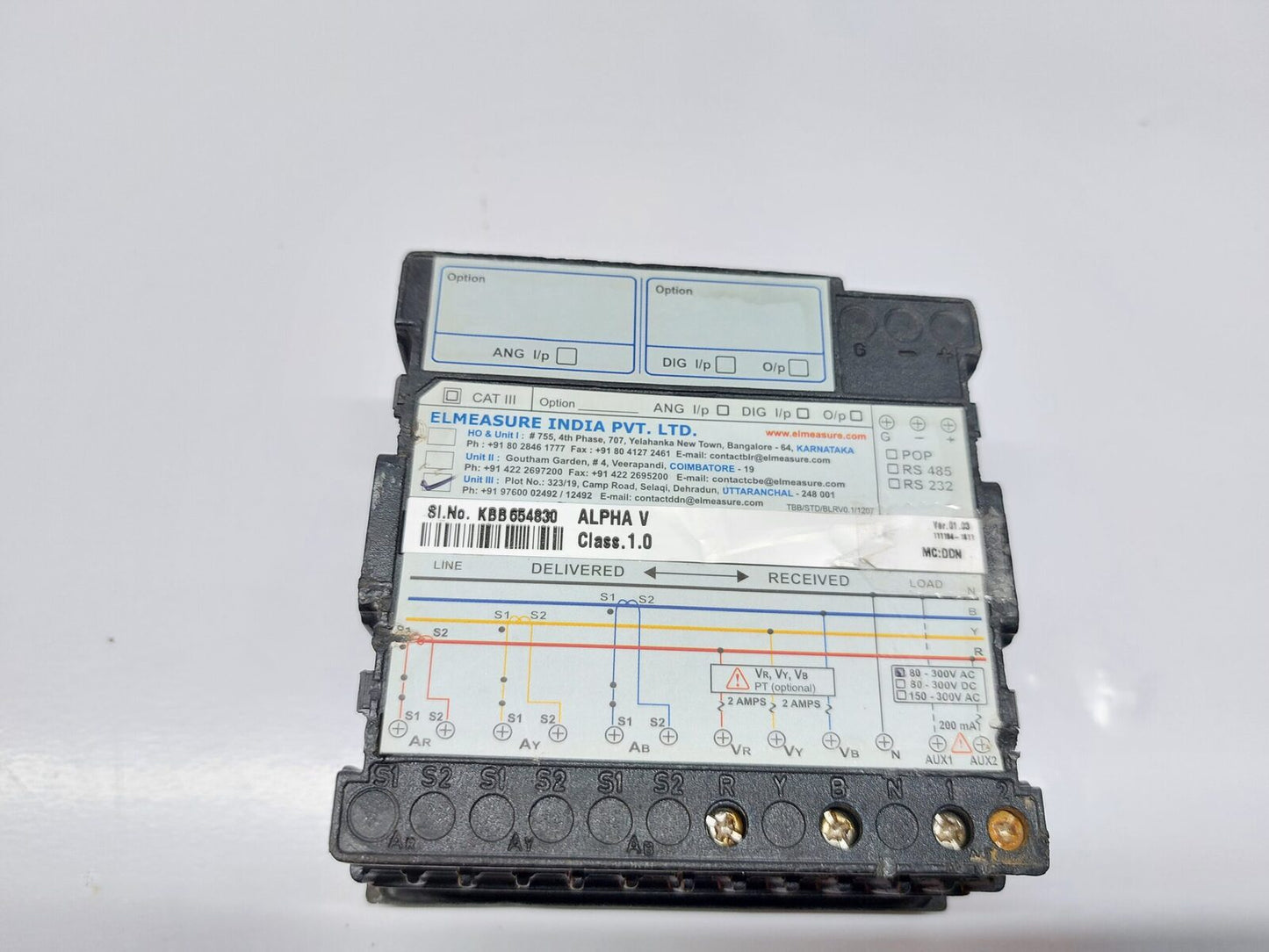 ELMEASURE ALPHA V VOLT METER (7)