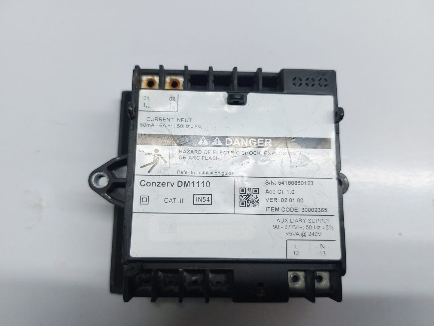 SCHNEIDER ELECTRIC CONZERV DM1110 AMPERE METER