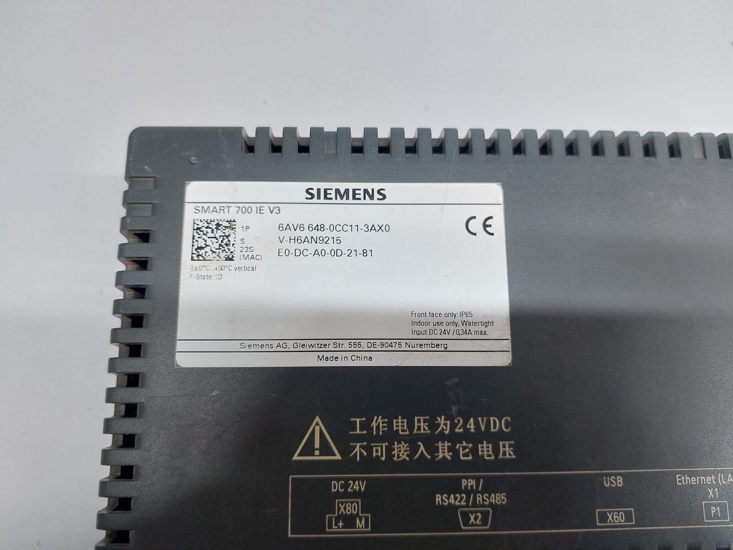 SIEMENS SMART 700IE 6AV6 648-0CC11-3AX0 HMI PANEL (8)