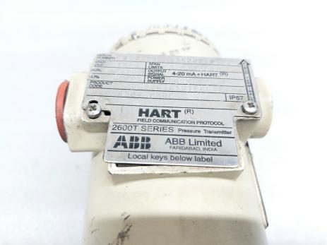 ABB HART 2600T SERIES PRESSURE TRANSMITTER 264DS992A1V1E6L1B1