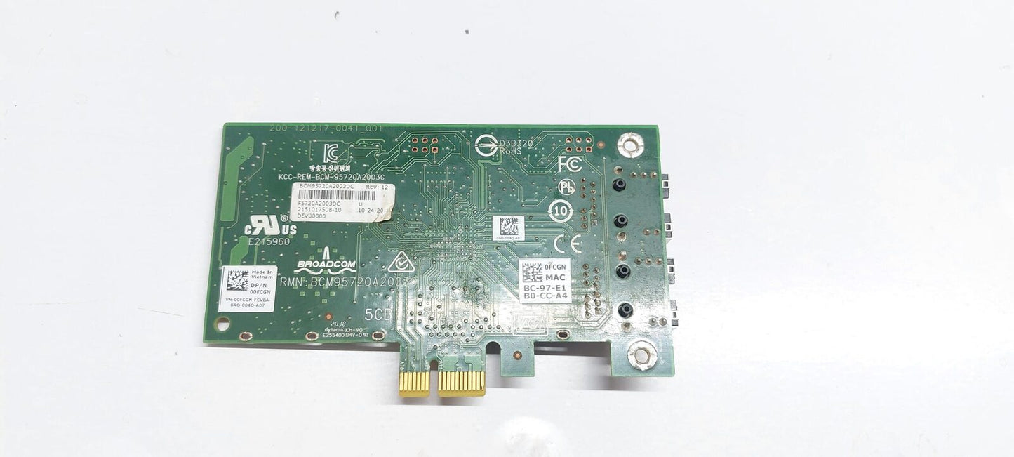 BROADCOM KCC-REM-BCM-95720A2003G NETWORK CARD