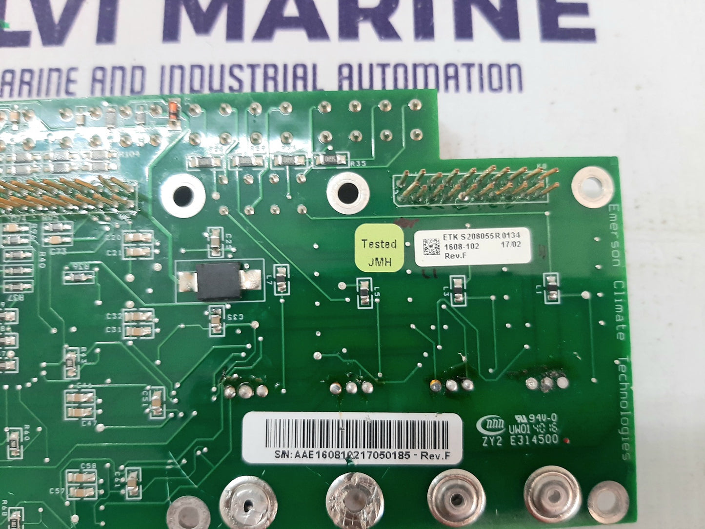 EMERSON ETK S208055R0134 REV. F MISSION PIGGYBACK PCB CARD (4)
