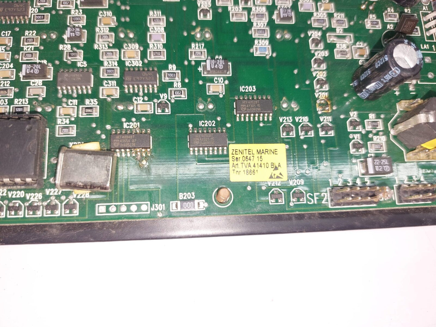 ZENITEL MARINE TVA41410 ED.2 CONTROL CARD