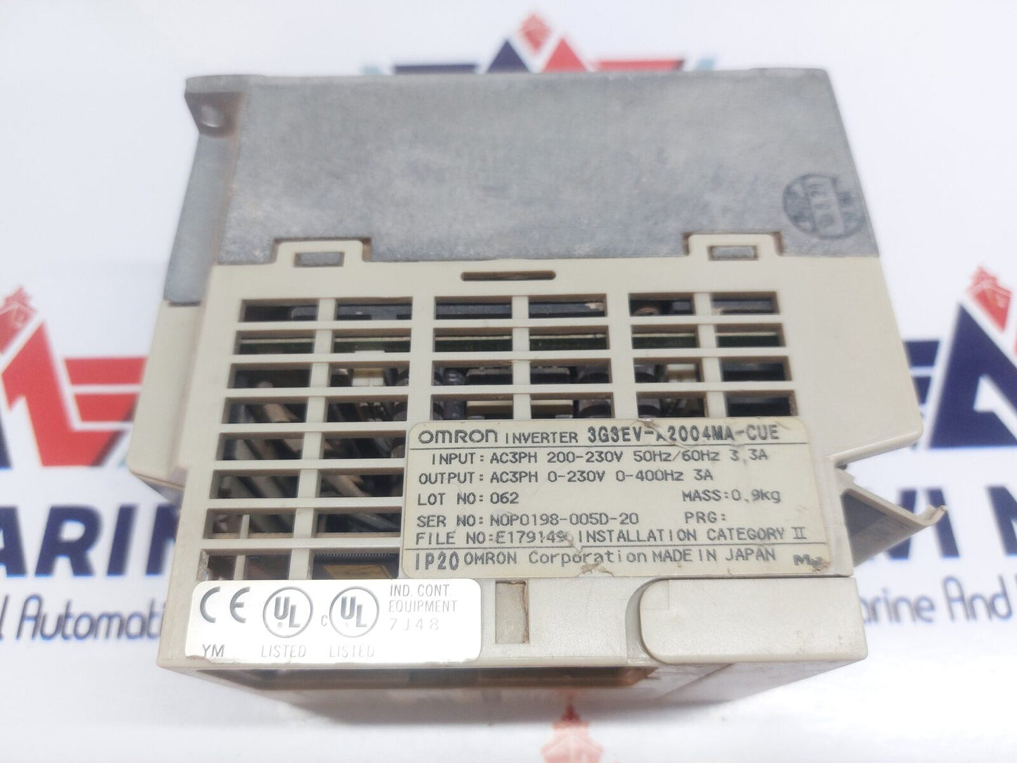 OMRON SYSDRIVE 3G3EV-A2004MA-CUE INVERTER