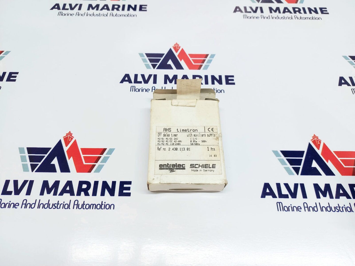ENTRELEC SCHIELE AHS TIMETRON OFF DELAY TIMER WITH AUXILIARY SUPPLY 2.430.113 (2)