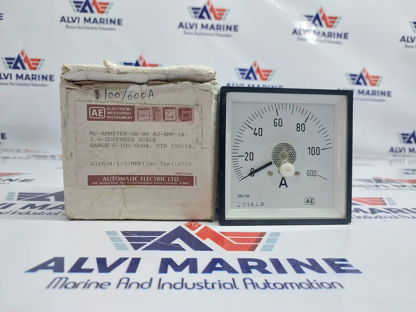 AE M2-AMMETER-SQ-96 AMMETER 0-600 A
