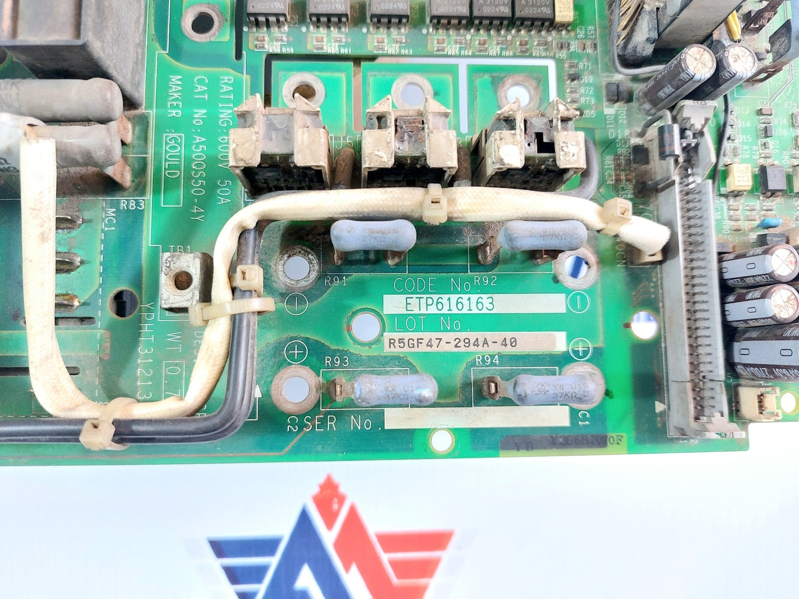 GOULD ETP616163 INVERTED PCB CARD A50QS50-4Y