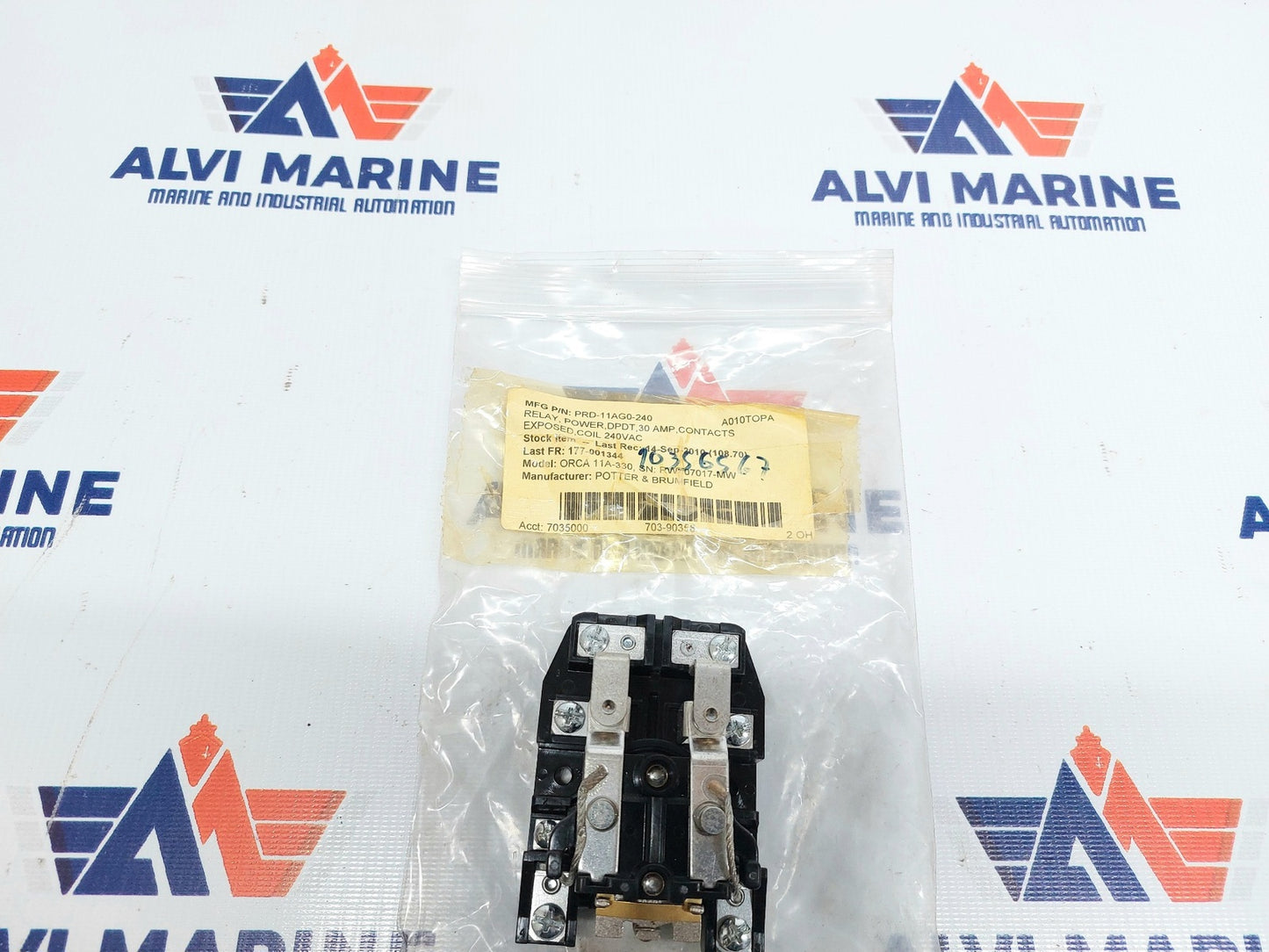 POTTER & BRUMFIELD PRD-11AG0-240 RELAY 240VAC (2)