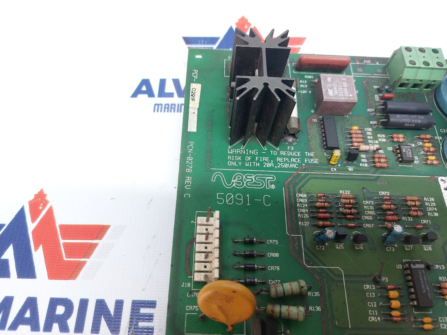 BEST POWER 5091-C PCP-0291F BOARD PCB ASSEMBLY PCN-0278 REV-C