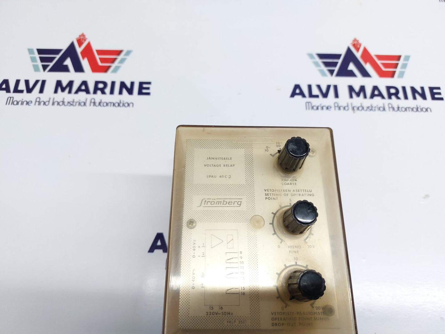 STROMBERG SPAU 40 C2 JANNITERELE VOLTAGE RELAY SPAU 40C2 (3)