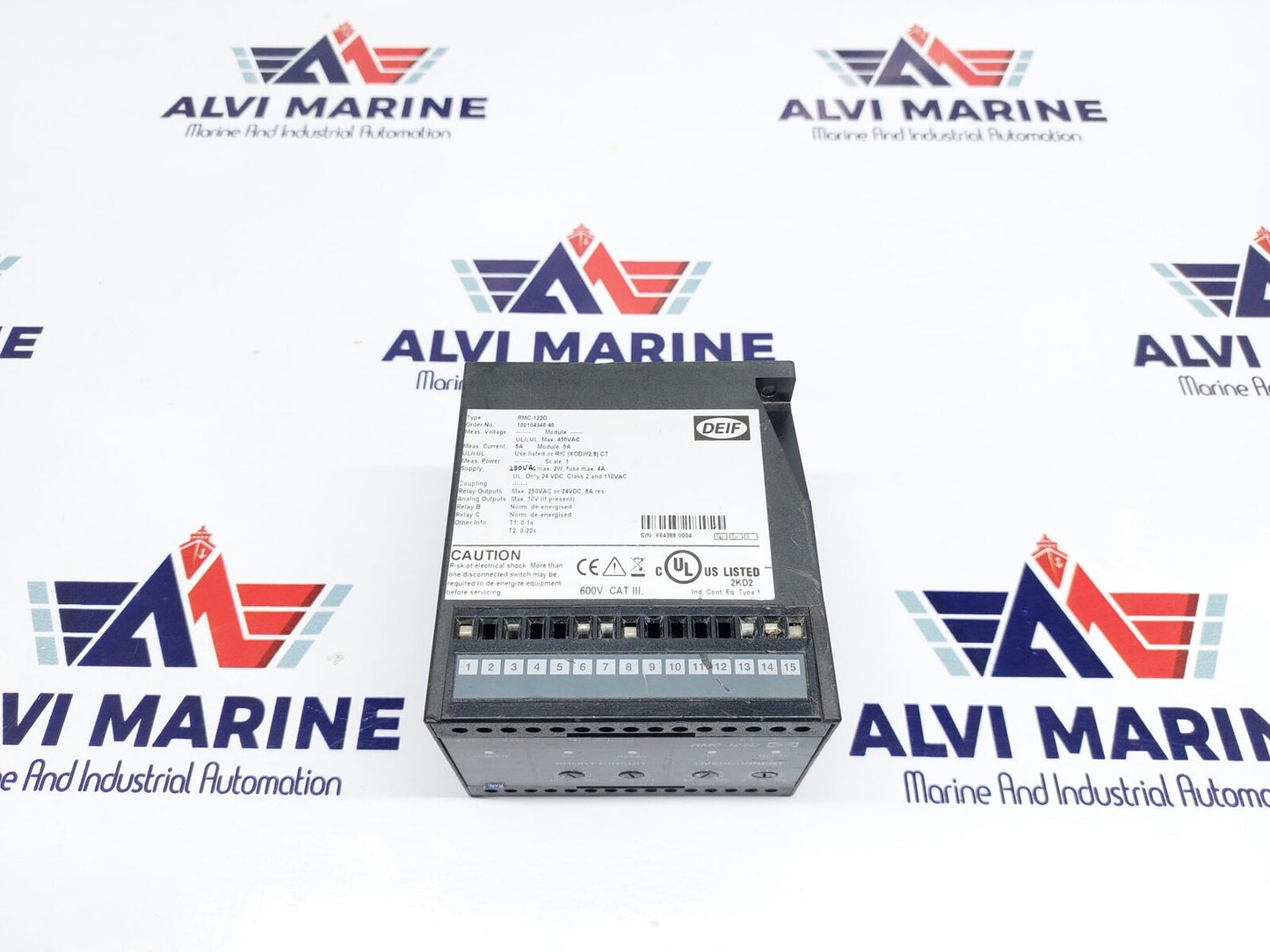 DEIF RMC-122D CURRENT SHORT CIRCUIT RELAY 100104340 40 (3)