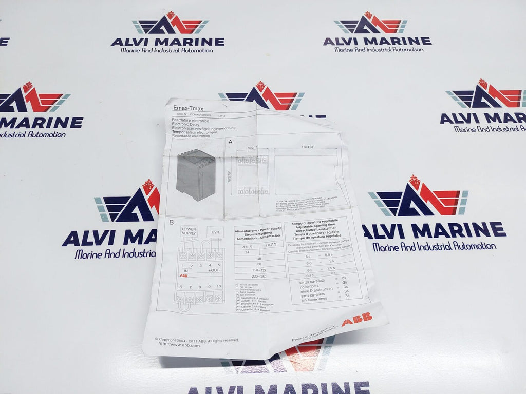 ABB SACE YU DELAY ELECTRONIC TIME DELAY 1SD A038320 R1 (3)