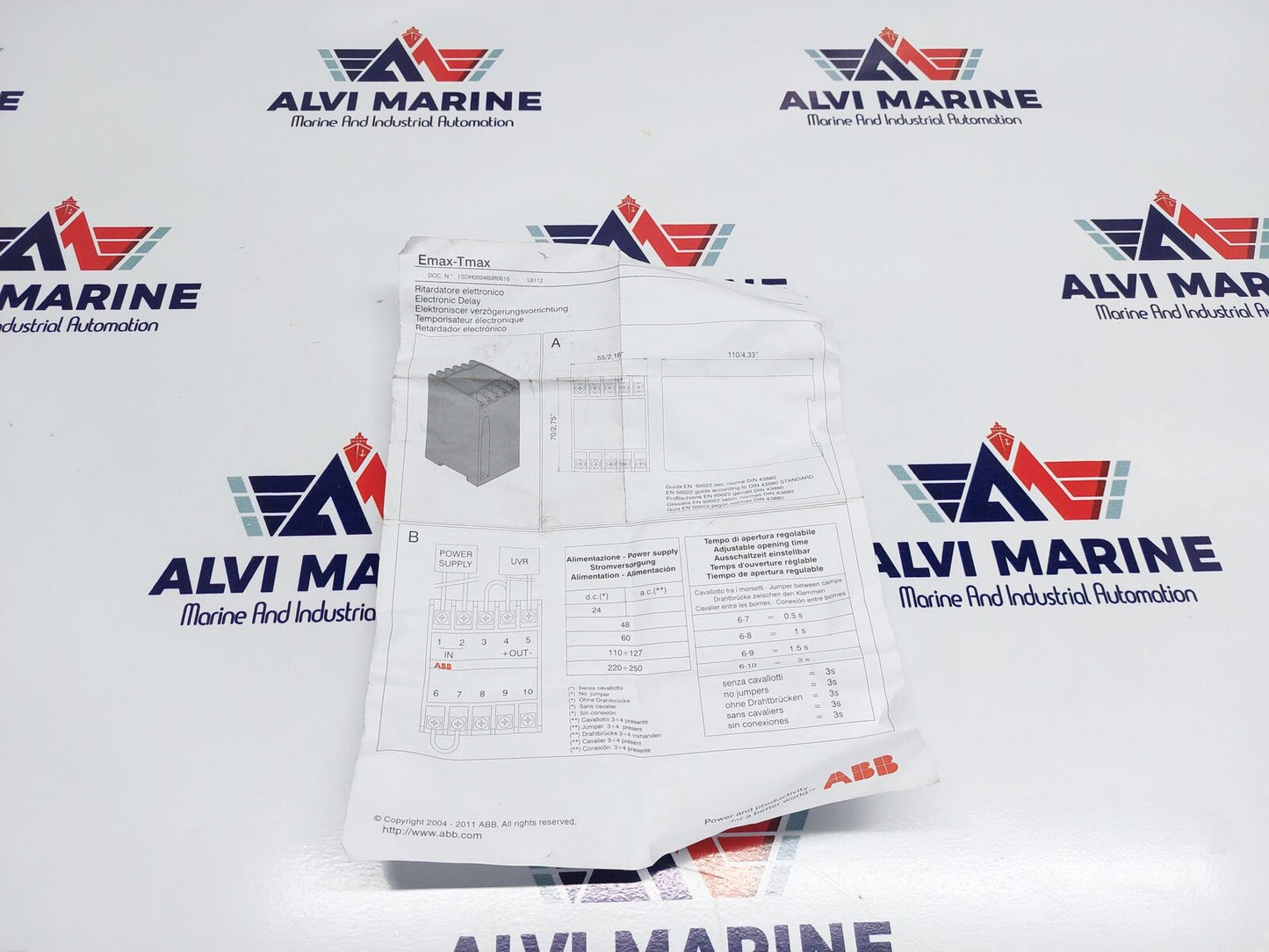 ABB SACE YU DELAY ELECTRONIC TIME DELAY 1SD A038320 R1 (3)