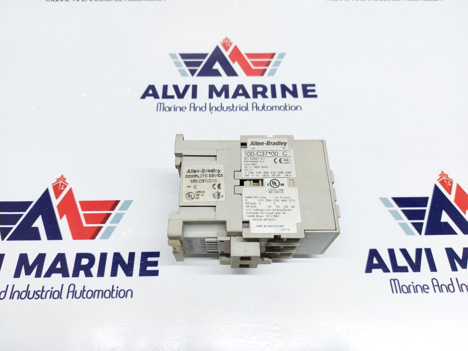 ALLEN-BRADLEY 100-C3700 SER C STARTER CONTACTOR (3)