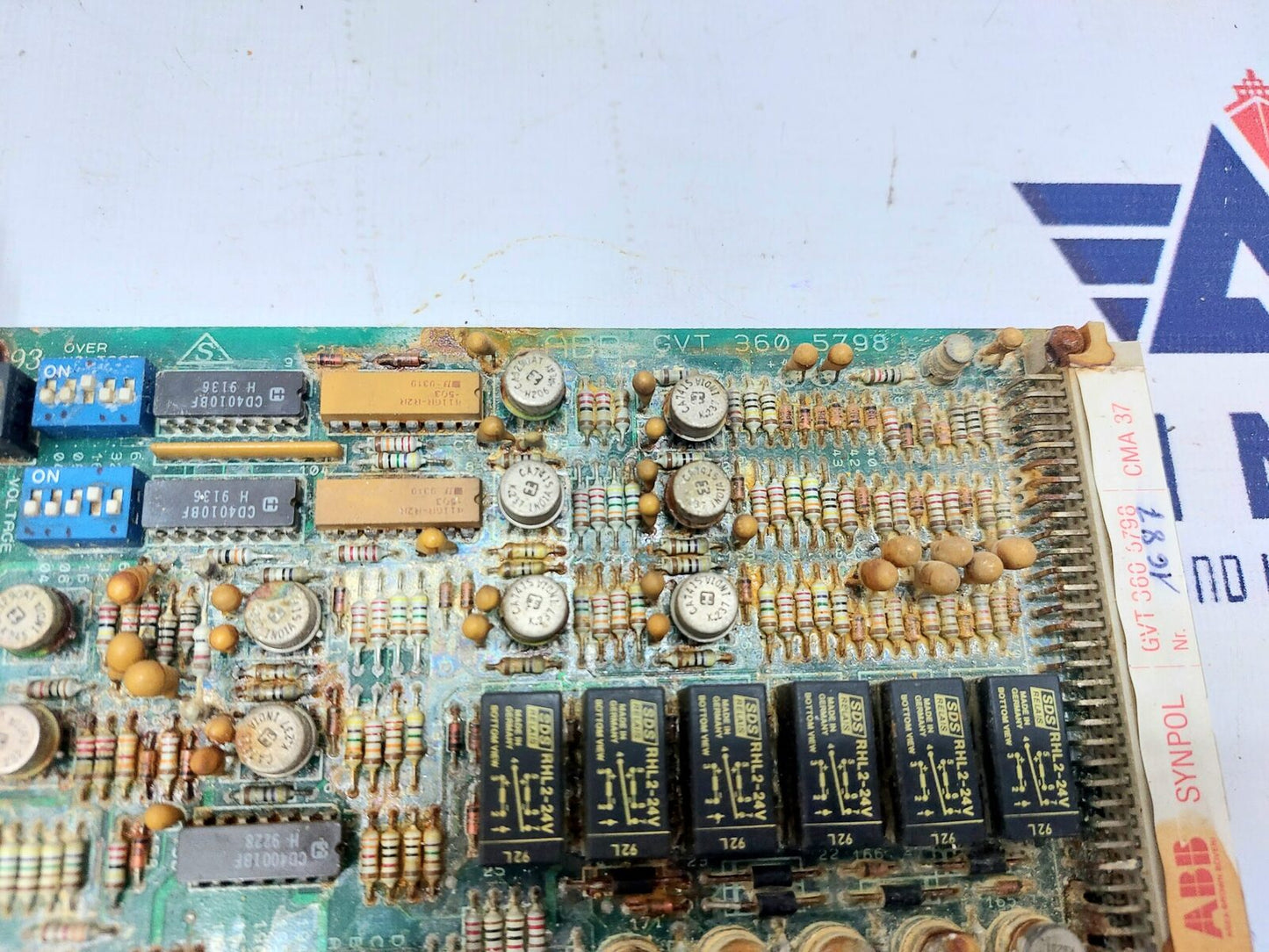 ABB CMA 37 GVT 360 5798 VOLTAGE MONITORING CARD (3)