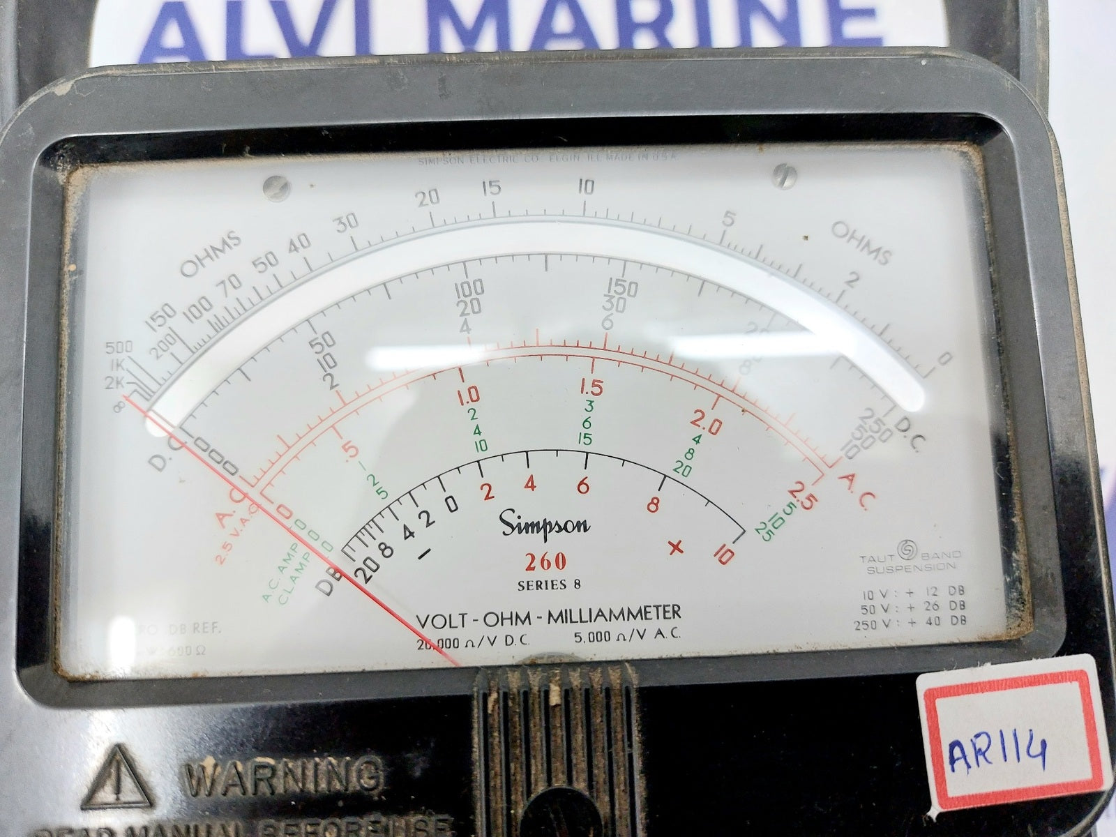 SIMPSON 260 SERIES 8 VOLT-OHM-MILLIAMMETER (3)