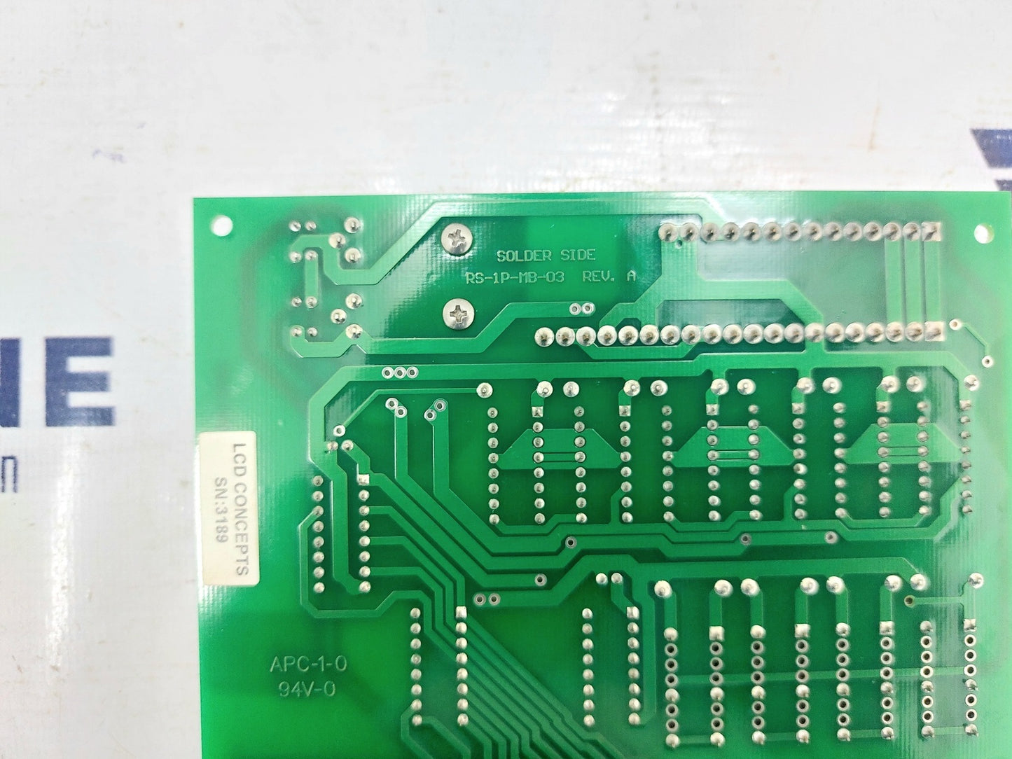 ROYAL SERVICE RS-1P-MB-03 REV. A RELAY BOARD LCD CONCEPTS (4)