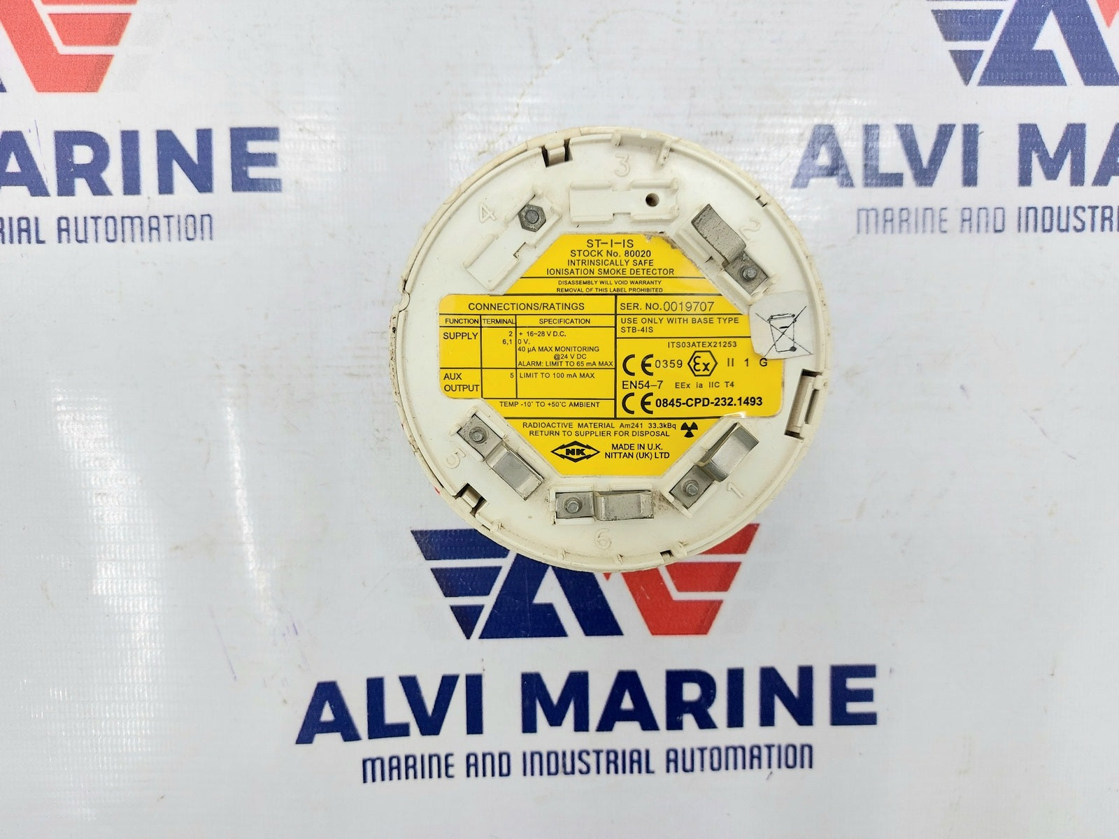 NITTAN ST-I-IS INTRINSICALLY SAFE IONISATION SMOKE DETECTOR 80020 (3)