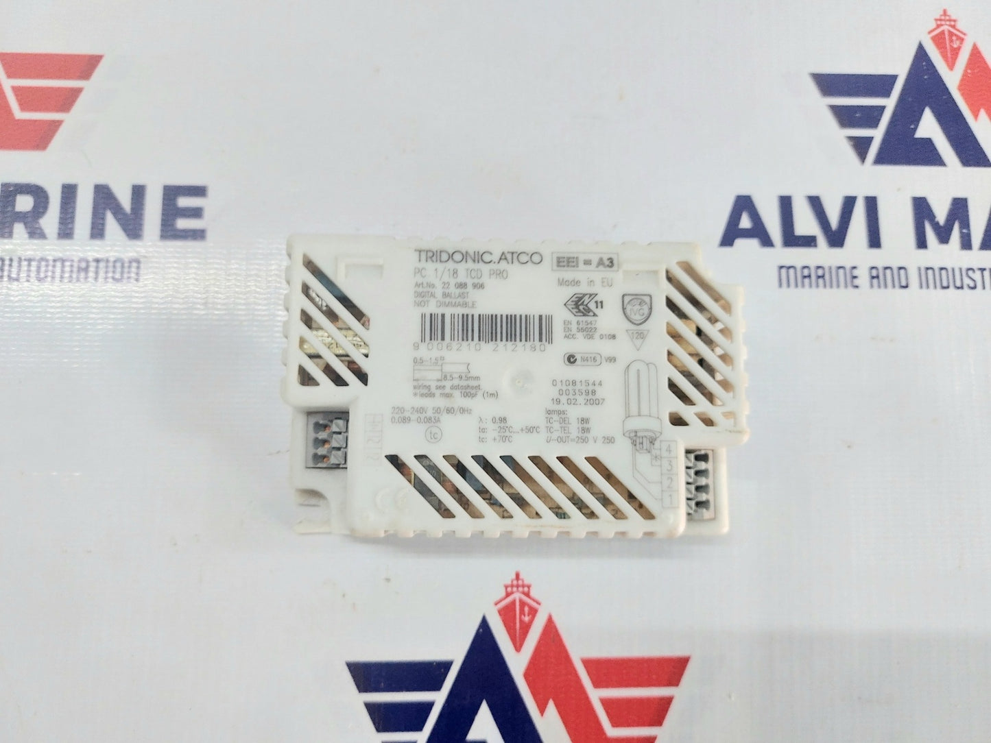 TRIDONIC.ATCO PC 1/18 TCD PR0 DIGITAL BALLAS NOT DIMMABLE 22 088 906