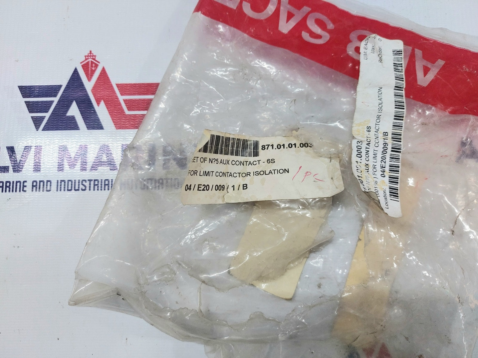 ABB 881.001.001.0003 AUX CONTACT-6S FOR LIMIT CONTACTOR ISOLATION (3)