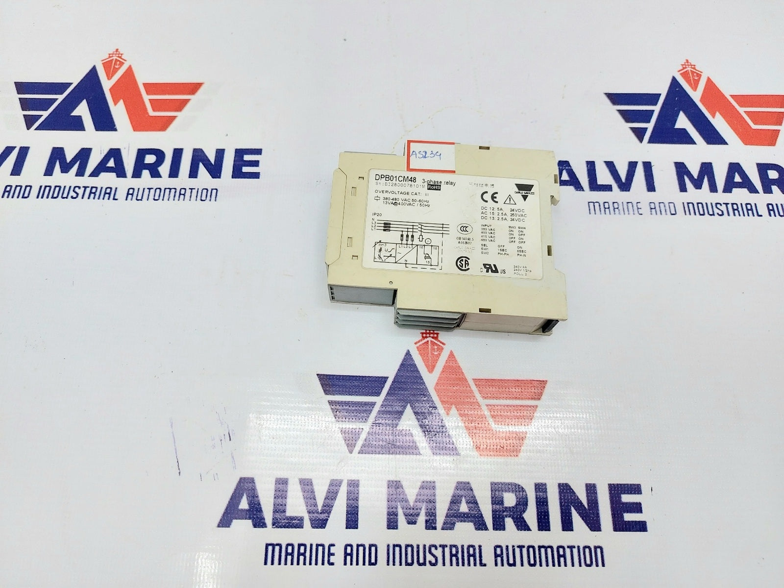 CARLO GAVAZZI DPB01CM48 3-PHASE VOLTAGE MONITORING RELAY (3)