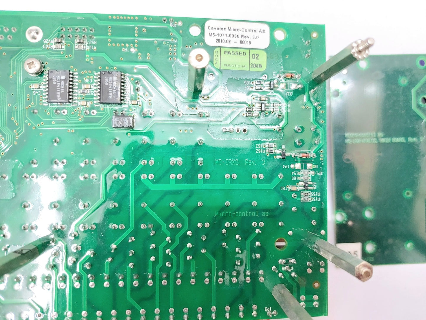 CAVOTEC MICRO-CONNTROL MC-IRX2 TERMINAL BOARD MC-IRX-ANALOG MAIN BOARD REV. 5.5