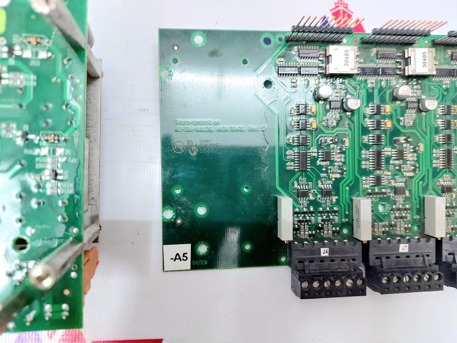 CAVOTEC MICRO-CONNTROL MC-IRX2 TERMINAL BOARD MC-IRX-ANALOG MAIN BOARD REV. 5.5