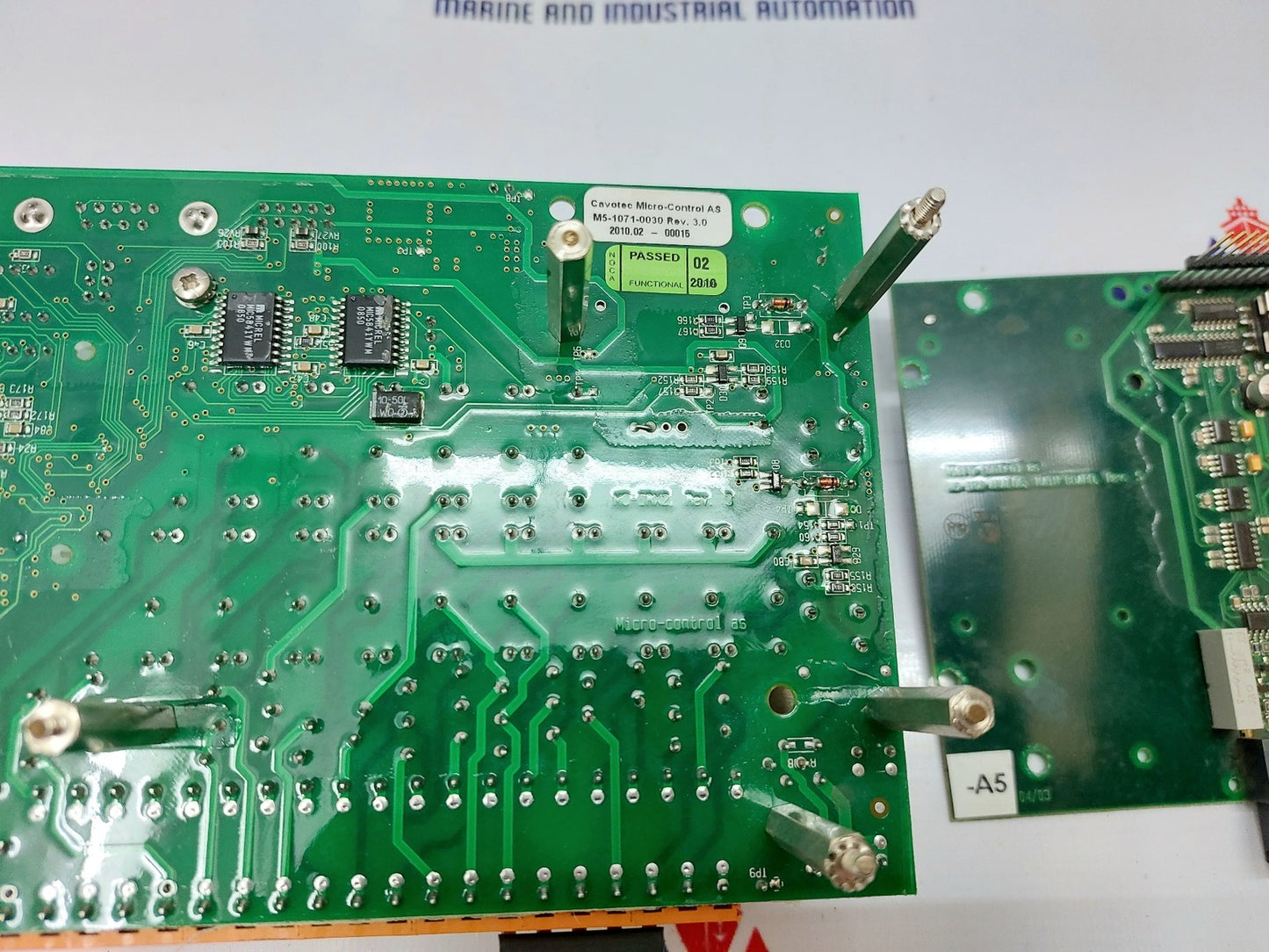 CAVOTEC MICRO-CONNTROL MC-IRX2 TERMINAL BOARD MC-IRX-ANALOG MAIN BOARD REV. 5.5