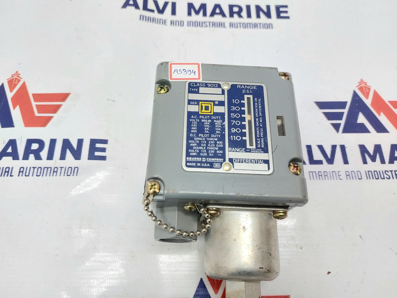 SQUARE D ACW1 PRESSURE SWITCH SER. B (2)