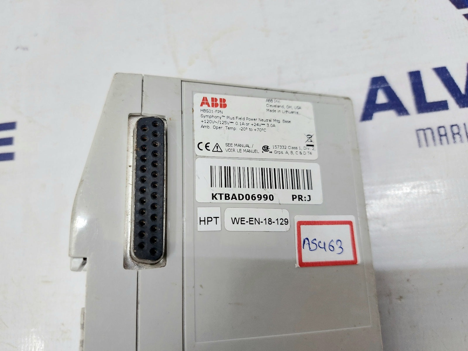 ABB HBS01-FPN HORIZONTAL BASE MODULE (3)