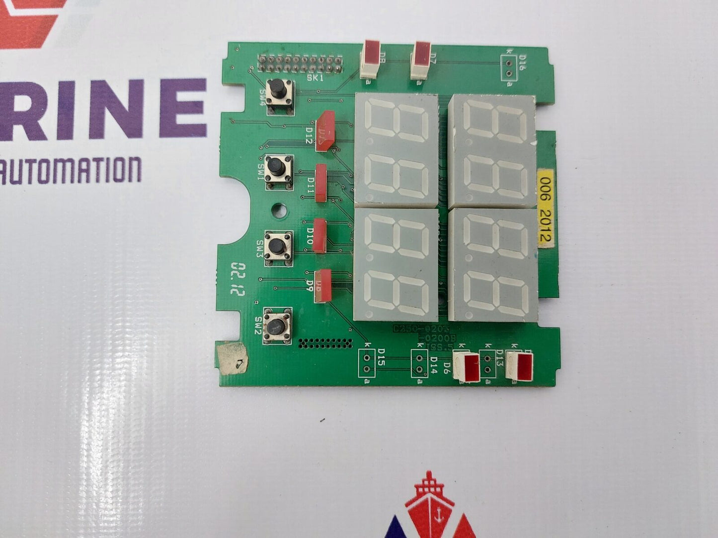 ABB C250-0203-0200B ISS. 5 DISPLAY CARD C250-0203-0200A ISS. 4 (2)