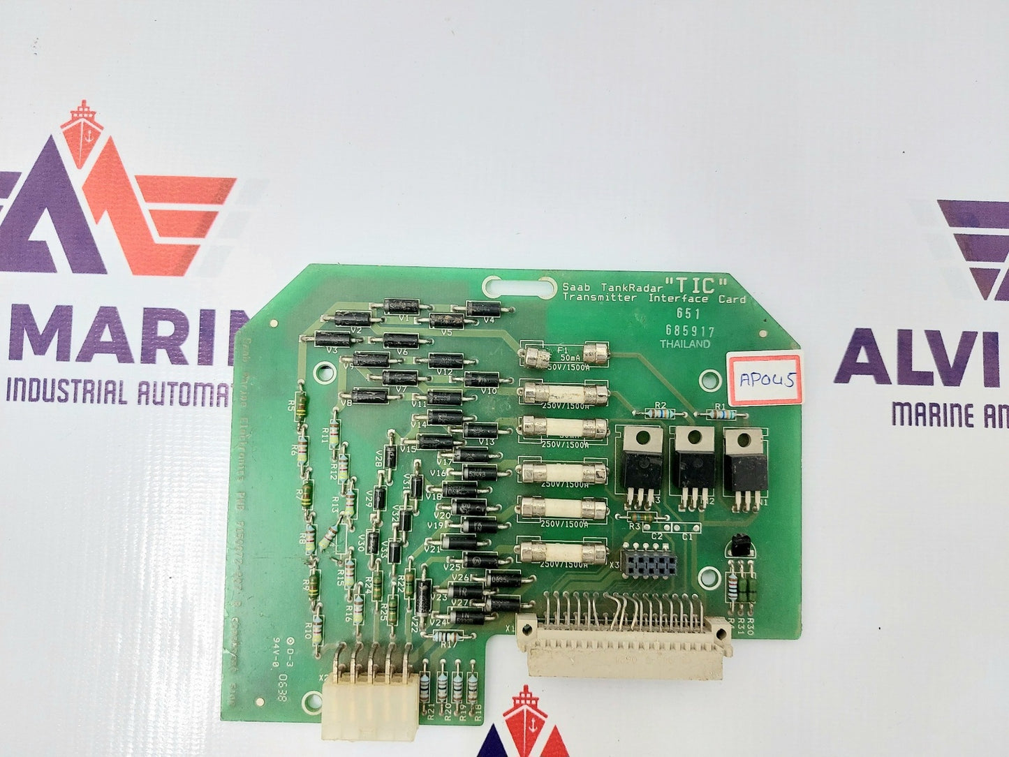SAAB MARINE PWB 9150072-007 B TRANSMITTER INTERFACE CARD TRANSMITTER INTERFACE CARD (2)