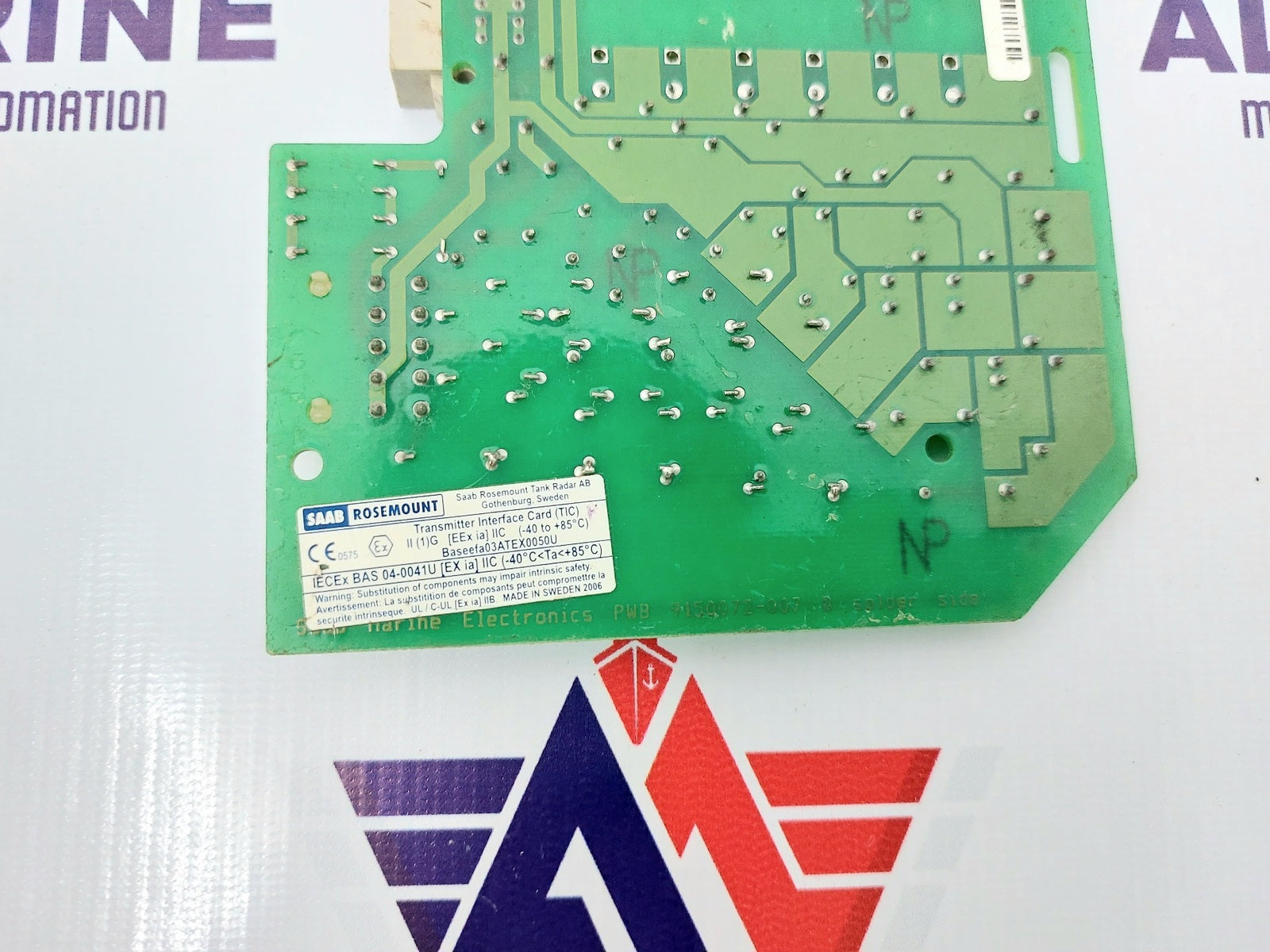 SAAB MARINE PWB 9150072-007 B TRANSMITTER INTERFACE CARD TRANSMITTER INTERFACE CARD (5)