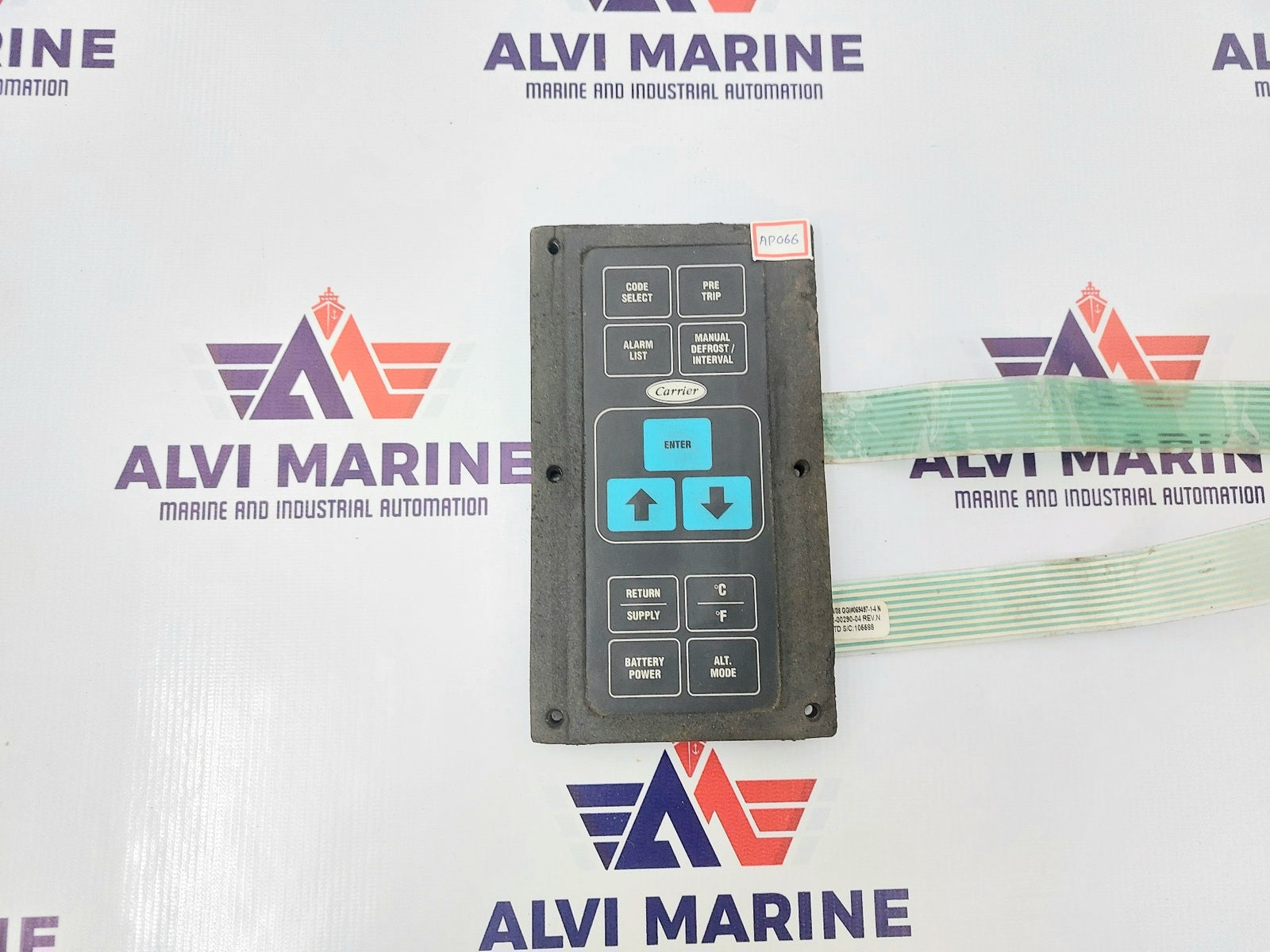 CARRIER 58-04456 REV. C TRANSICOLD BACKUP PLATE ASSEMBLY KEYPAD