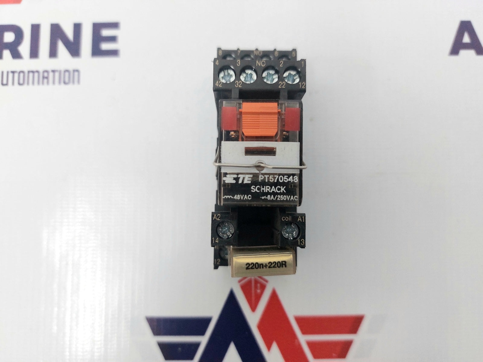 SCHRACK PT570548 RELAY 48VAC 6A250VAC (2)