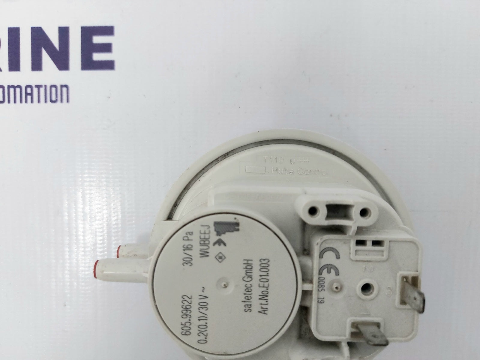 SAFETEC HUBA CONTROLS E01.003 AIRFLOW INDICATOR 605 (3)