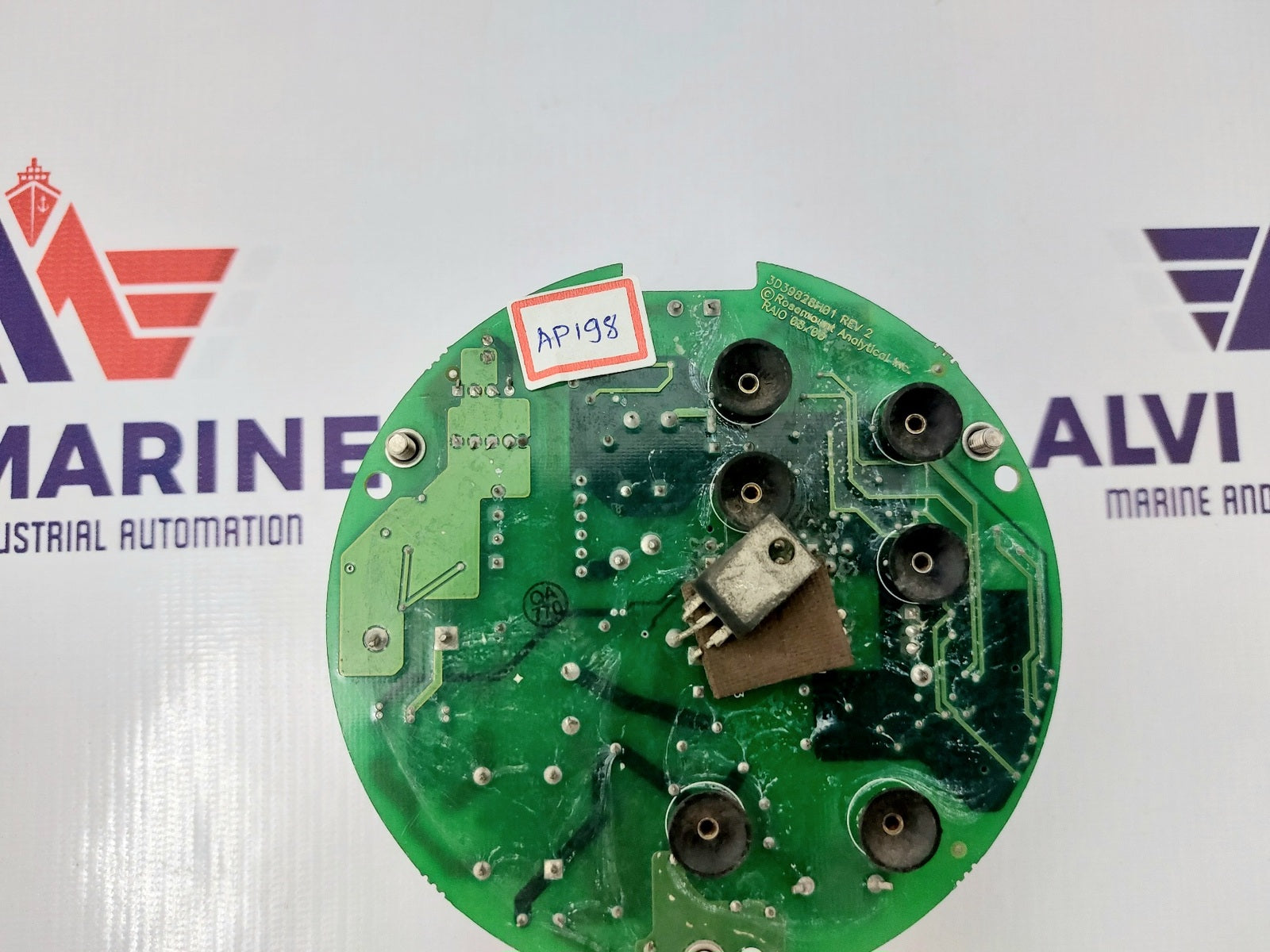 ROSEMOUNT ANALYTICAL 3D39828H01 REV 2 TRANSMITTER PCB ASSY 3D39833G01 06