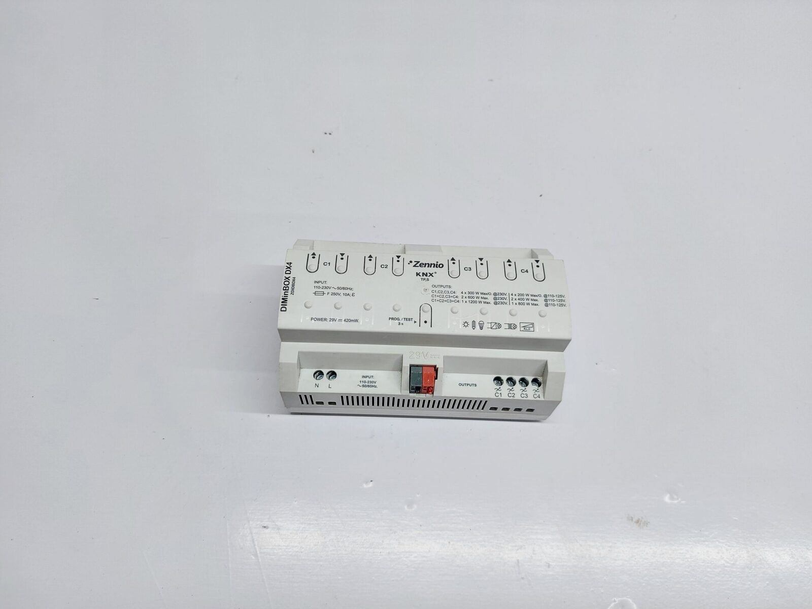 ZENNIO KNX DIMINBOX DX4 ZDIDBDX4 4 CHANNEL UNIVERSAL DIMMER ACTUATOR (3)