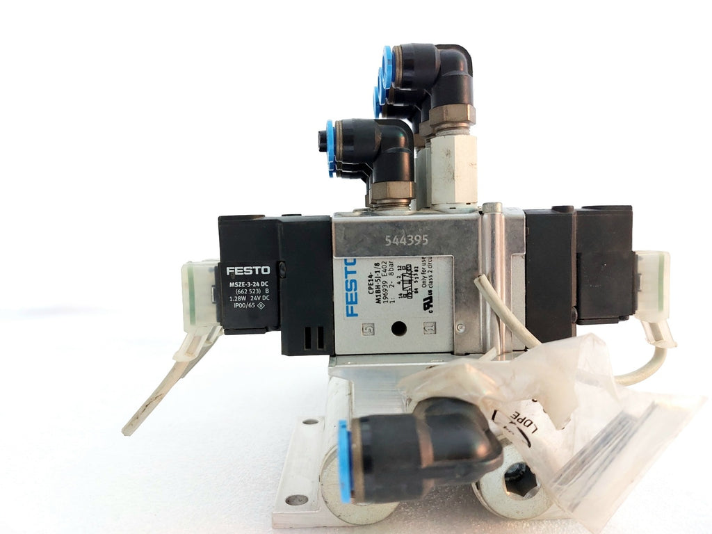 FESTO CPE14-PRS-38-3 CONNECTION BLOCK WITH CPE14-M1BH-5J-18 SOLENOID VALVE (4)