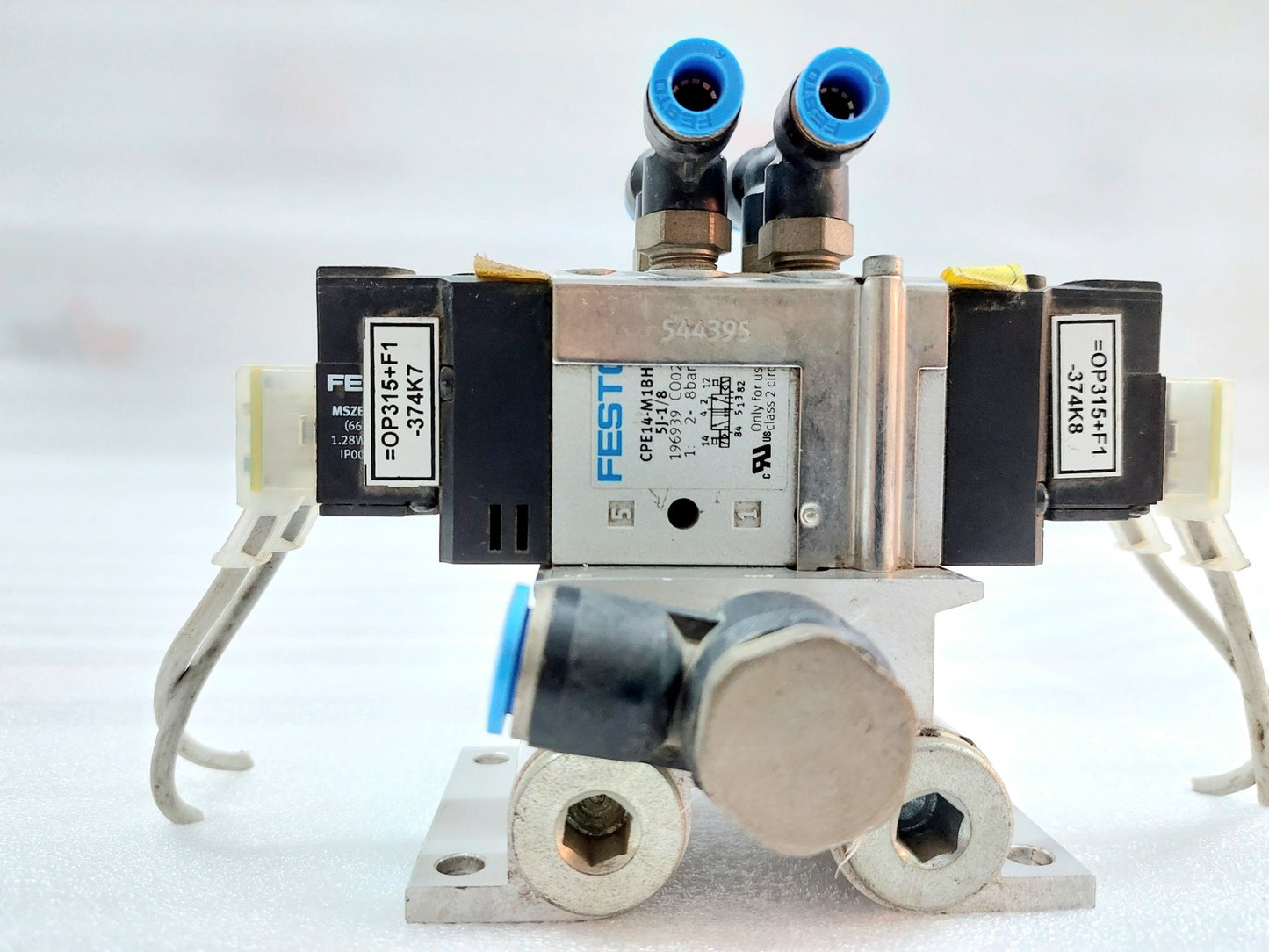 FESTO CPE14-PRS-38-2 CONNECTION BLOCK WITH CPE14-M1BH-5J-18 SOLENOID VALVE (3)