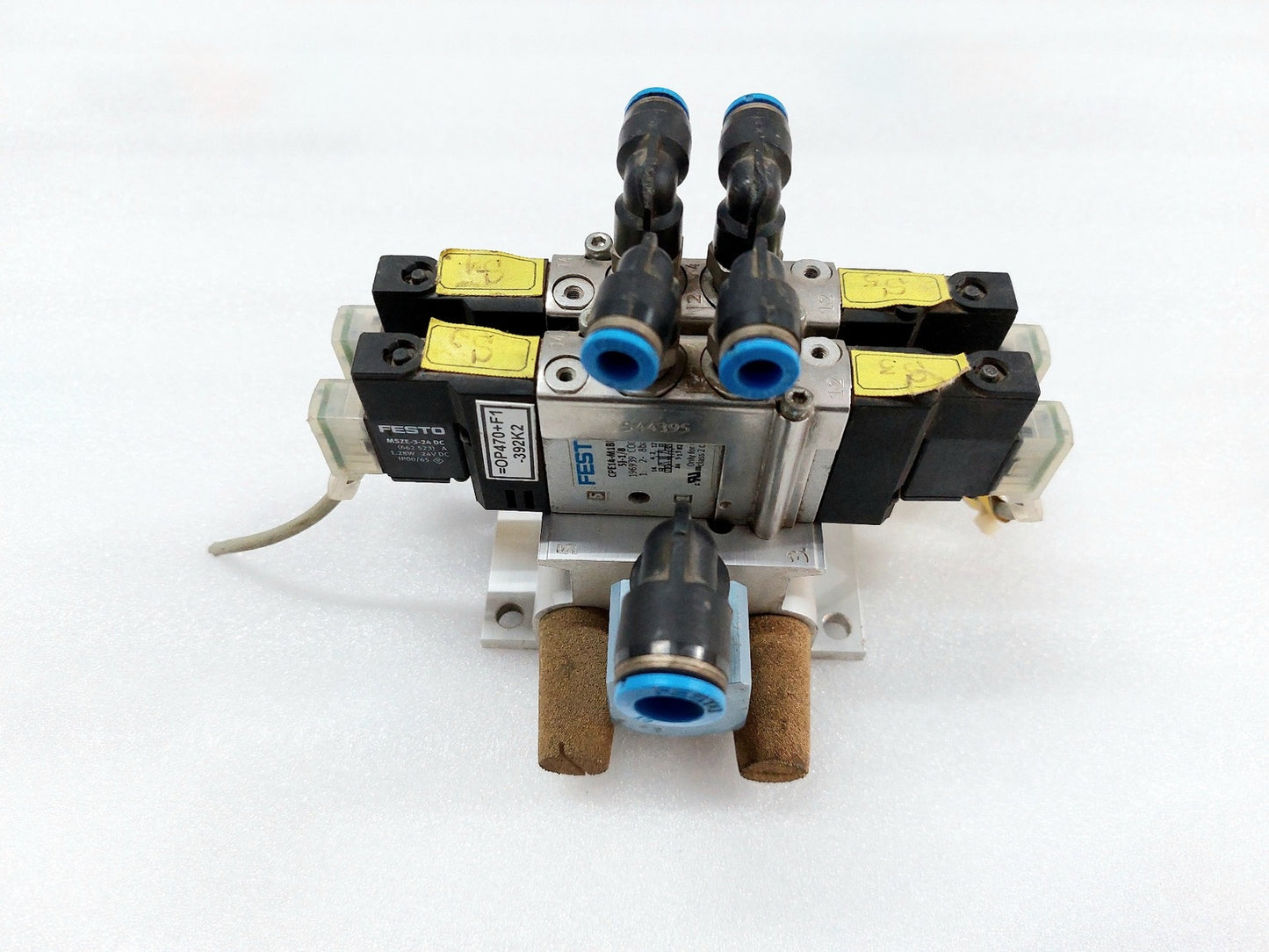 FESTO CPE14-PRS-38-2 CONNECTION BLOCK WITH CPE14-M1BH-5J-18 SOLENOID VALVE (3)