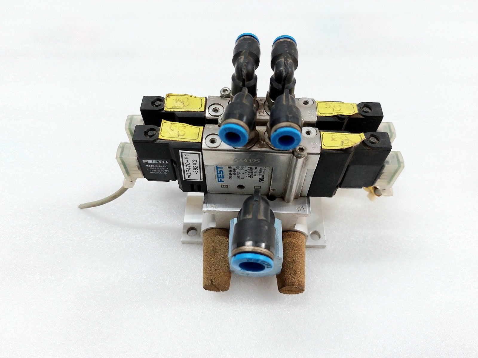 FESTO CPE14-PRS-38-2 CONNECTION BLOCK WITH CPE14-M1BH-5J-18 SOLENOID VALVE (3)