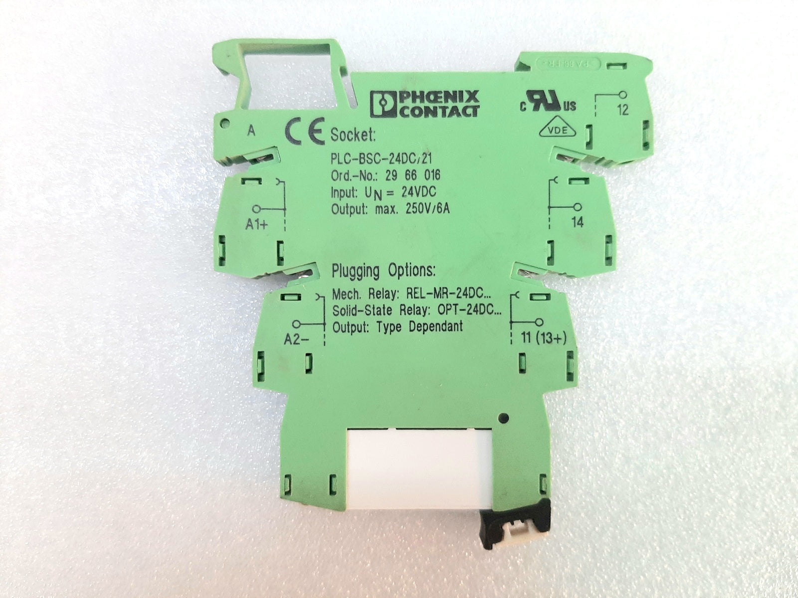 LOT OF 7 PHOENIX CONTACT PLC-BSC-24DC21 SOCKET HOLDER (2)