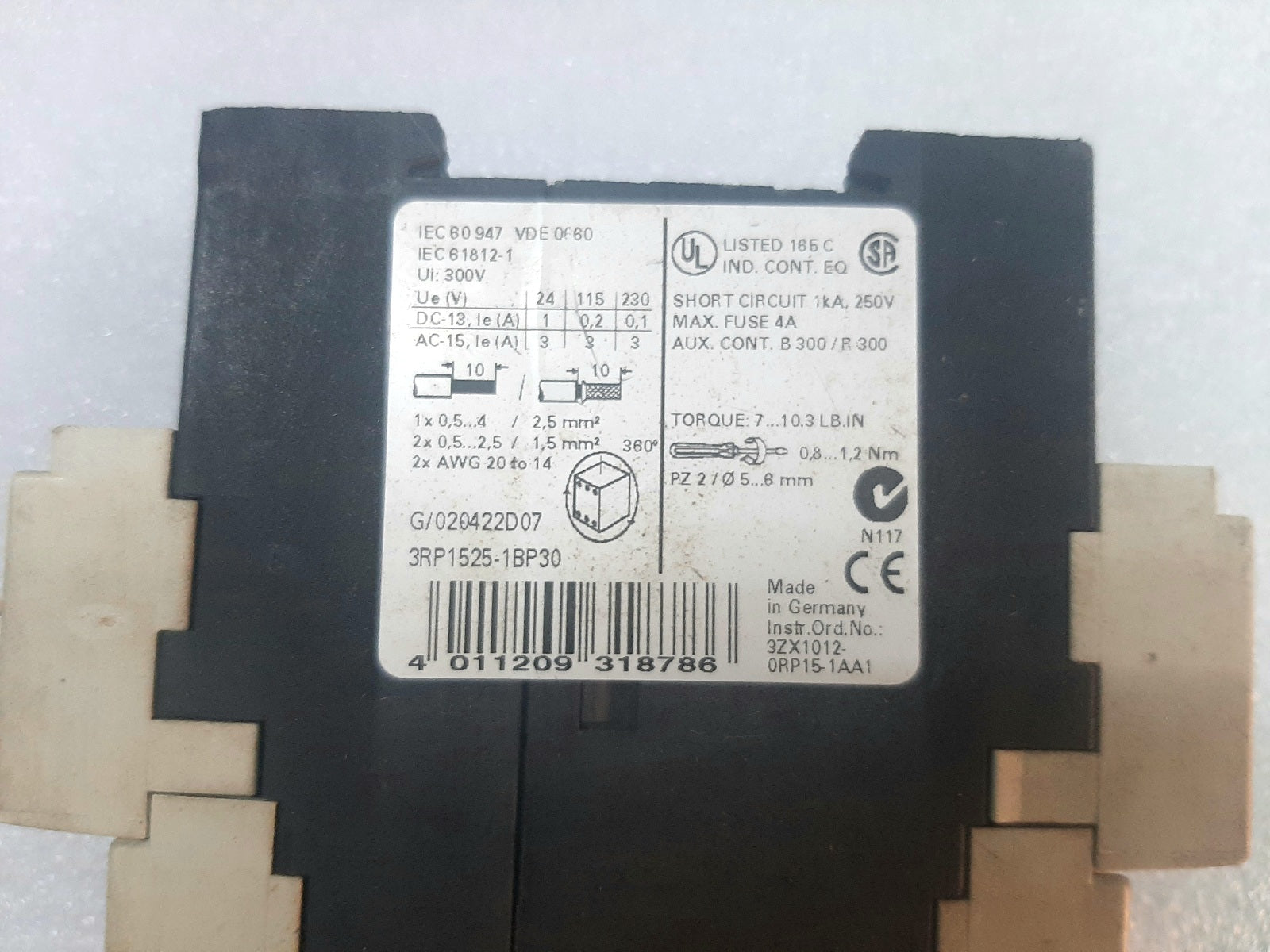 SIEMENS SIMIREL 3RP1525-1BP30 TIME RELAY (4)