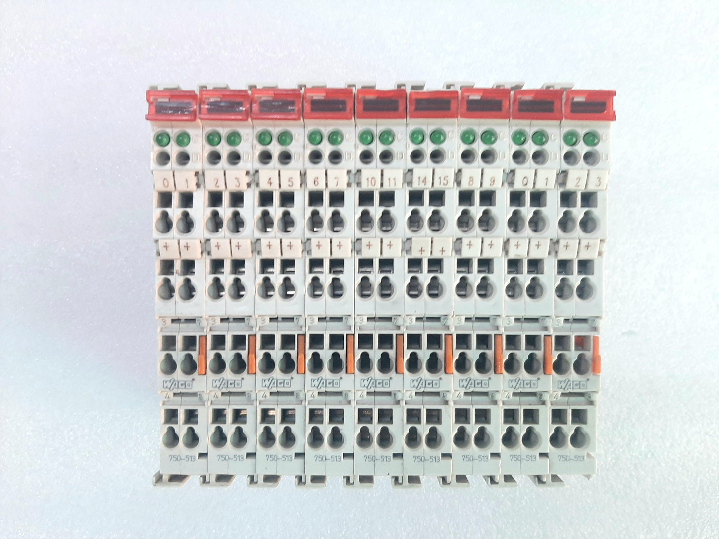 LOT OF 9 WAGO 750-513 OUTPUT MODULE (2)