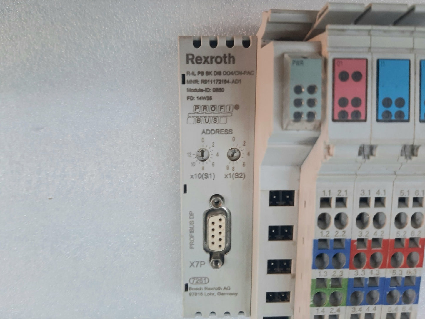 REXROTH R-IL PB BK DI8 DO4/CN-PAC INLINE PROFIBUS R911172194-AD1