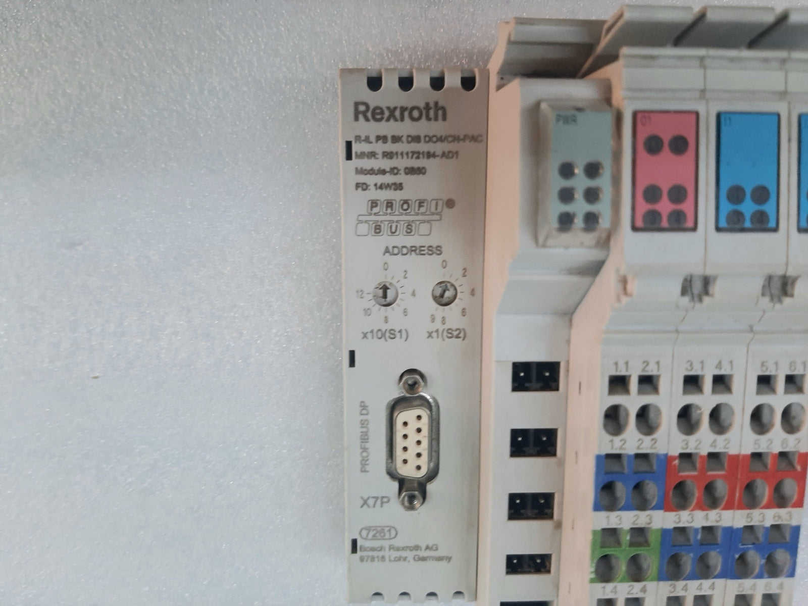 REXROTH R-IL PB BK DI8 DO4/CN-PAC INLINE PROFIBUS R911172194-AD1