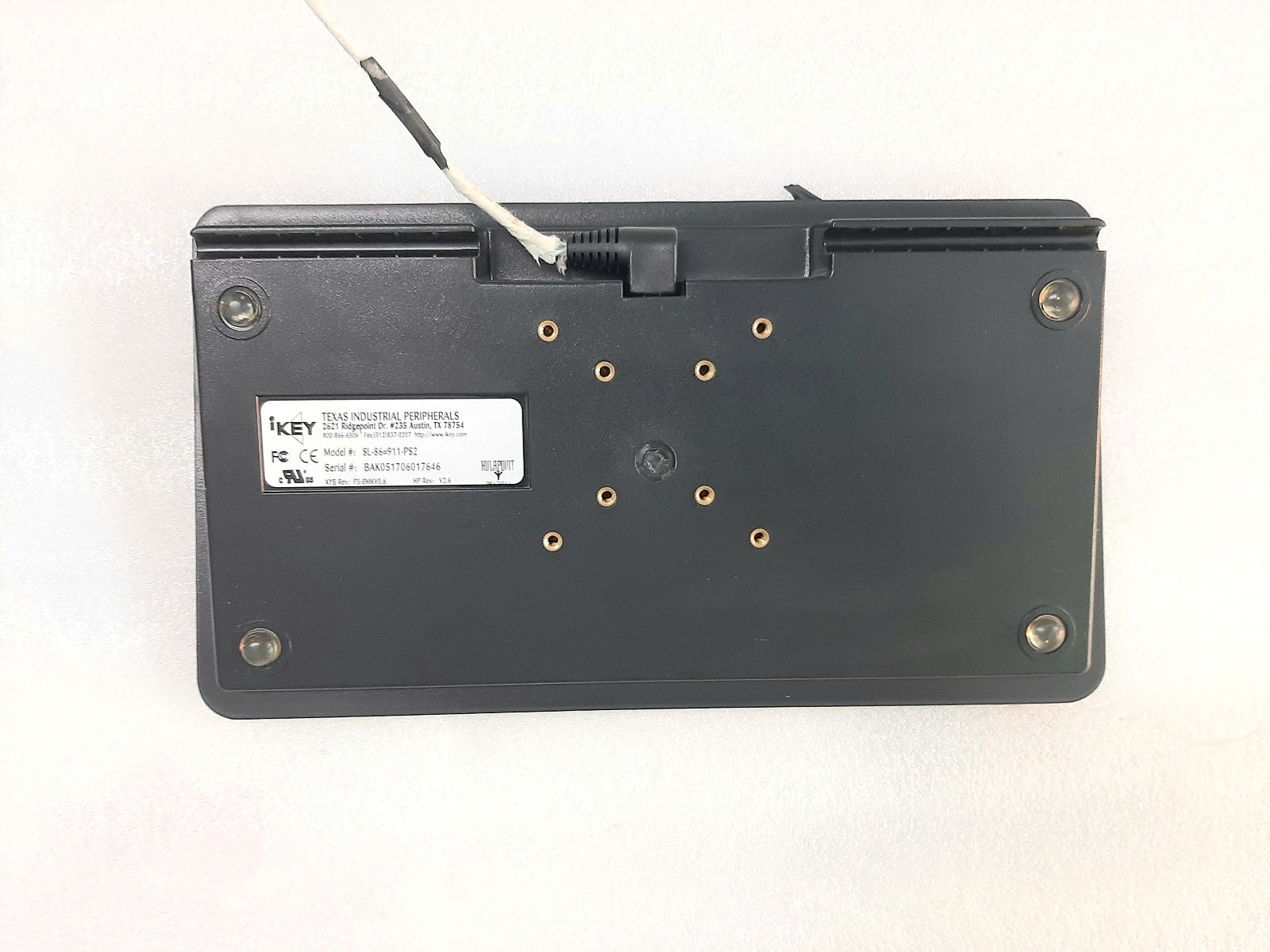IKEY SL-86=911-PS2 INDUSTRIAL RUGGED KEYBOARD (4)
