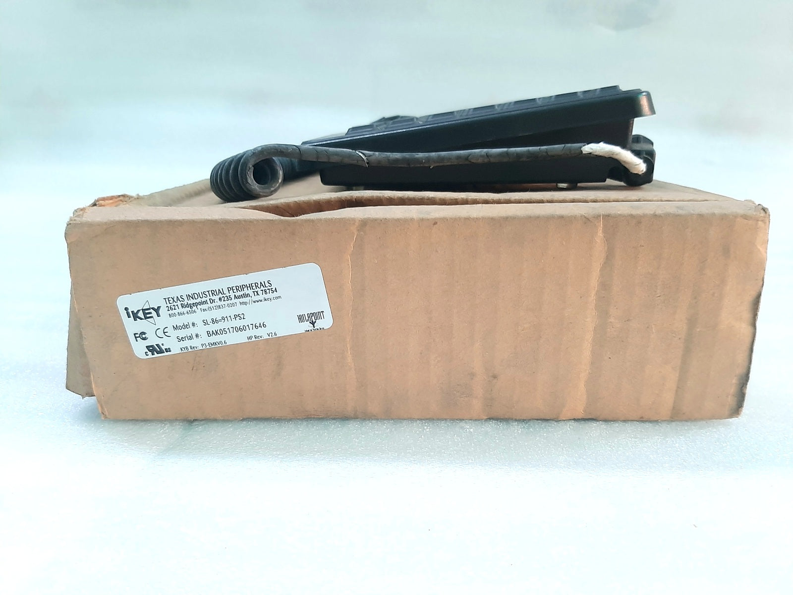 IKEY SL-86=911-PS2 INDUSTRIAL RUGGED KEYBOARD
