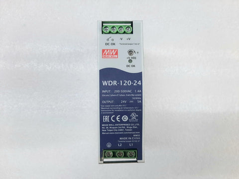 MEANWELL WDR-120-24 DIN RAIL DC POWER SUPPLY